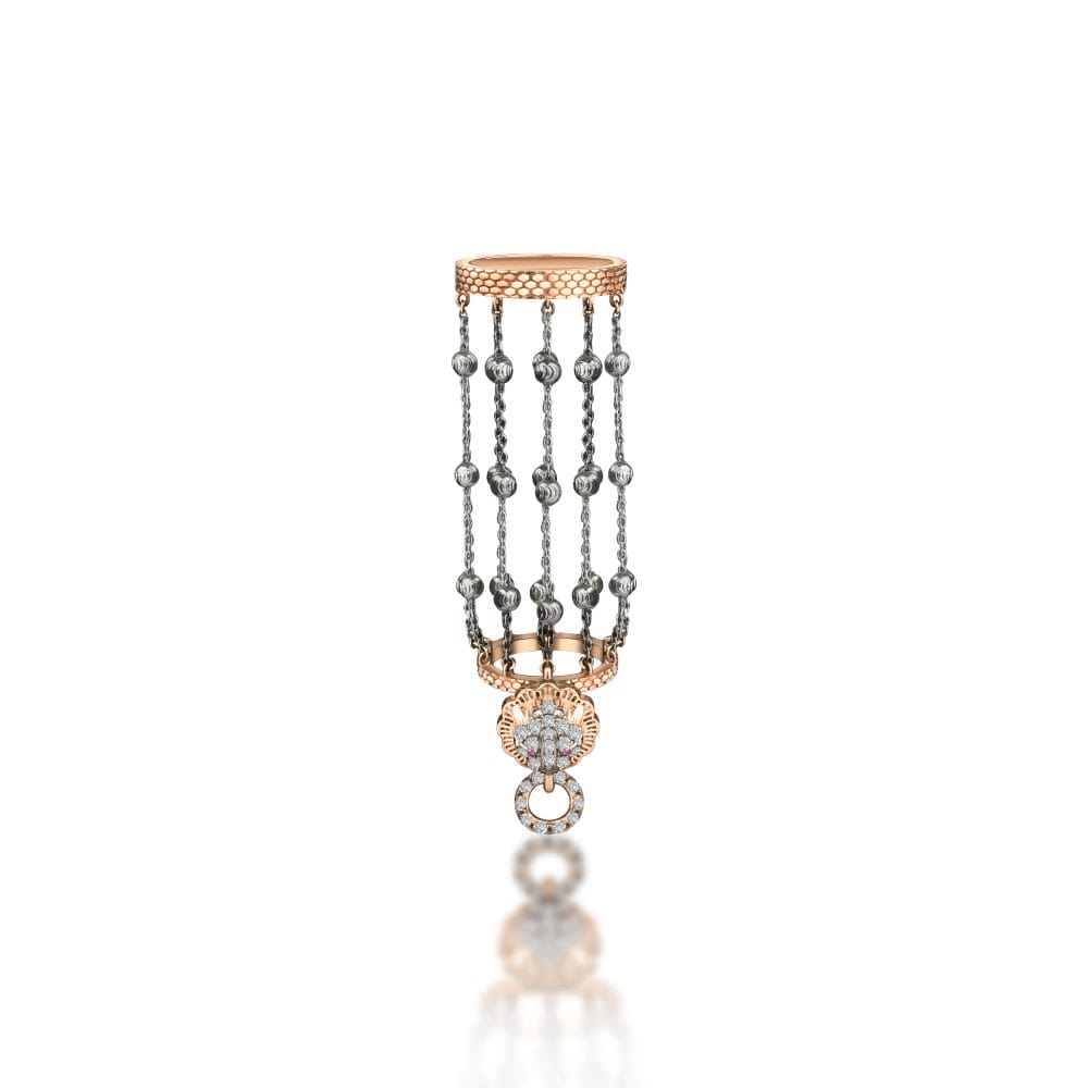 Rhythm Yüzük Siyah Zincir İle